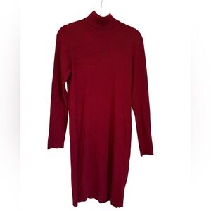 Calvin Klein Berry Red Sweater Dress